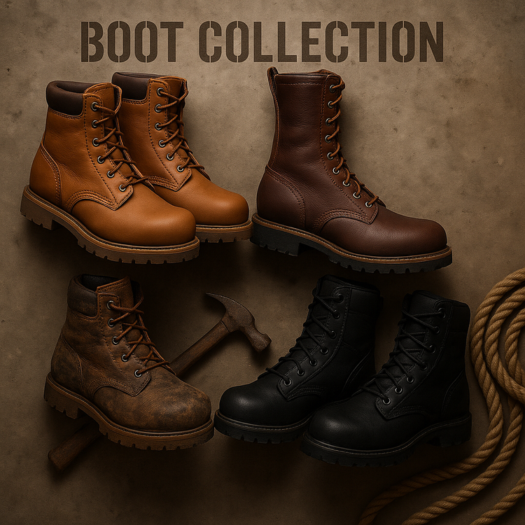 Non Amped Up Branded Boots For The Trades