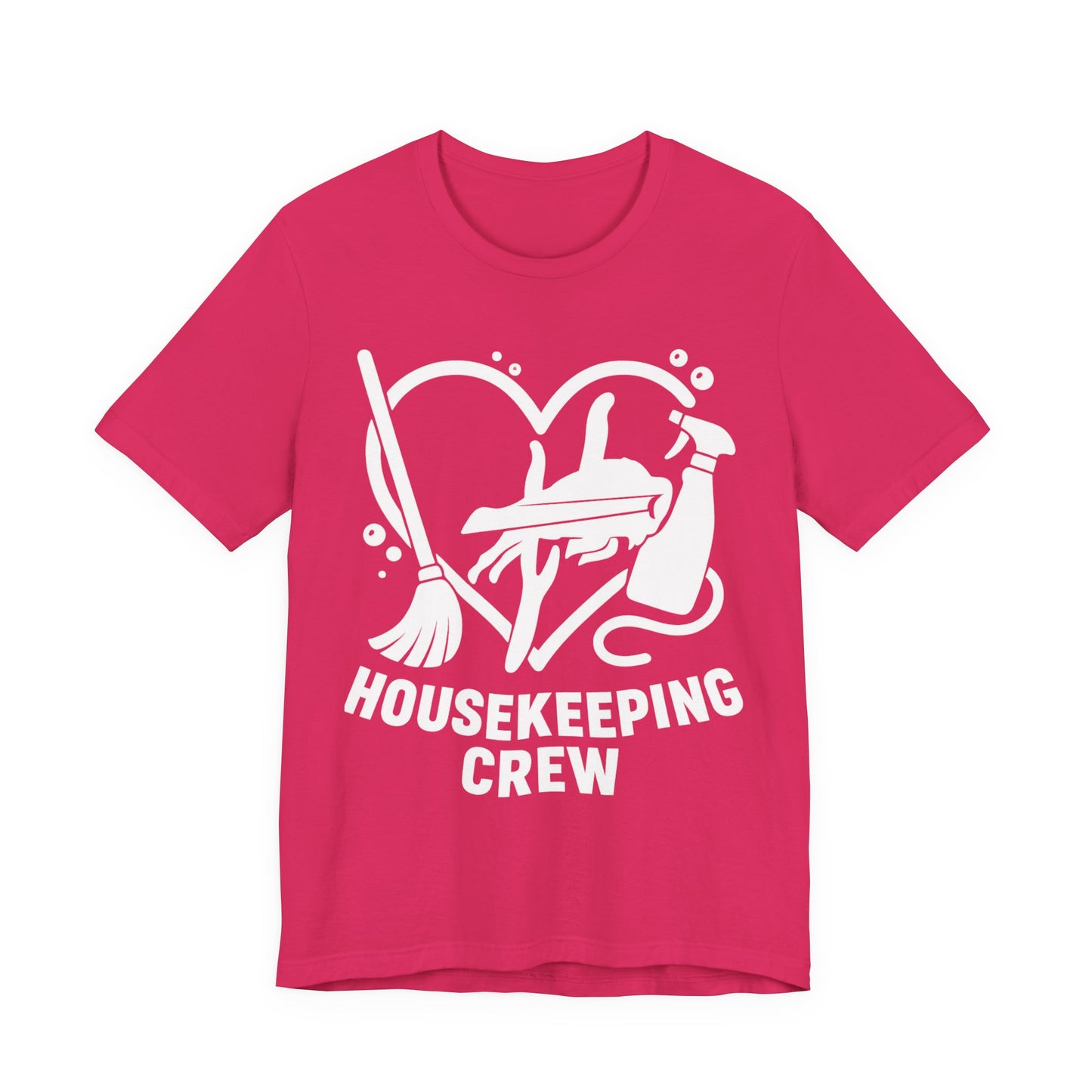 Buffalo Bills Housekeeping Crew Short Sleeve Tee - Love for Cleaners, Gift for Maids, Cleaning Team Shirt, Housekeeper Apparel, Funny Home Worker Tee