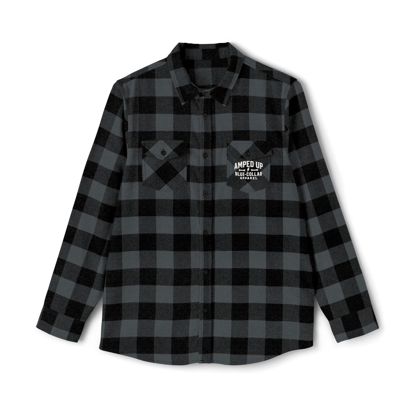Amped Up Unisex Flannel Shirt - Cozy Checkered Shirt for Fall and Winter Style