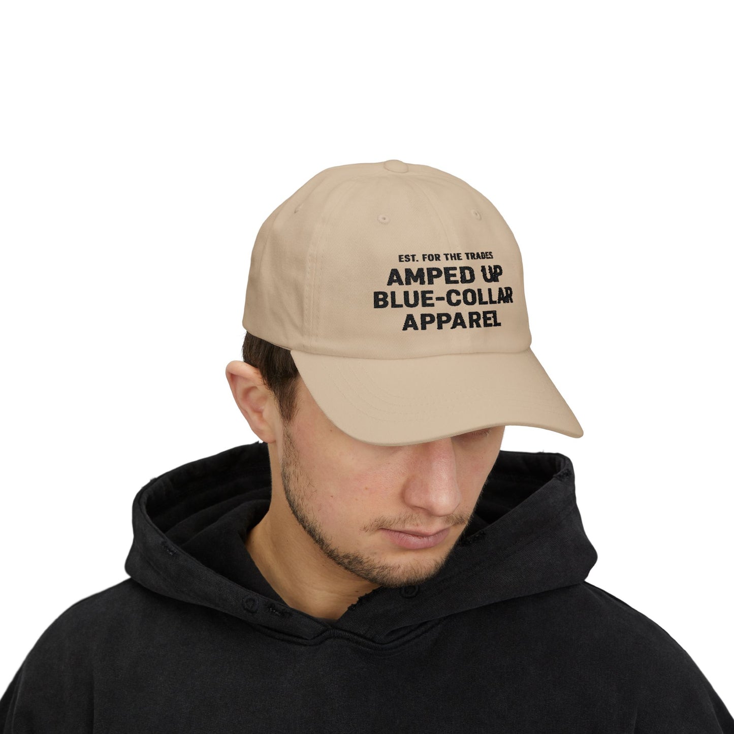 Amped Up Blue-Collar Dad Cap - Classic Trades Hat for Hardworking Individuals