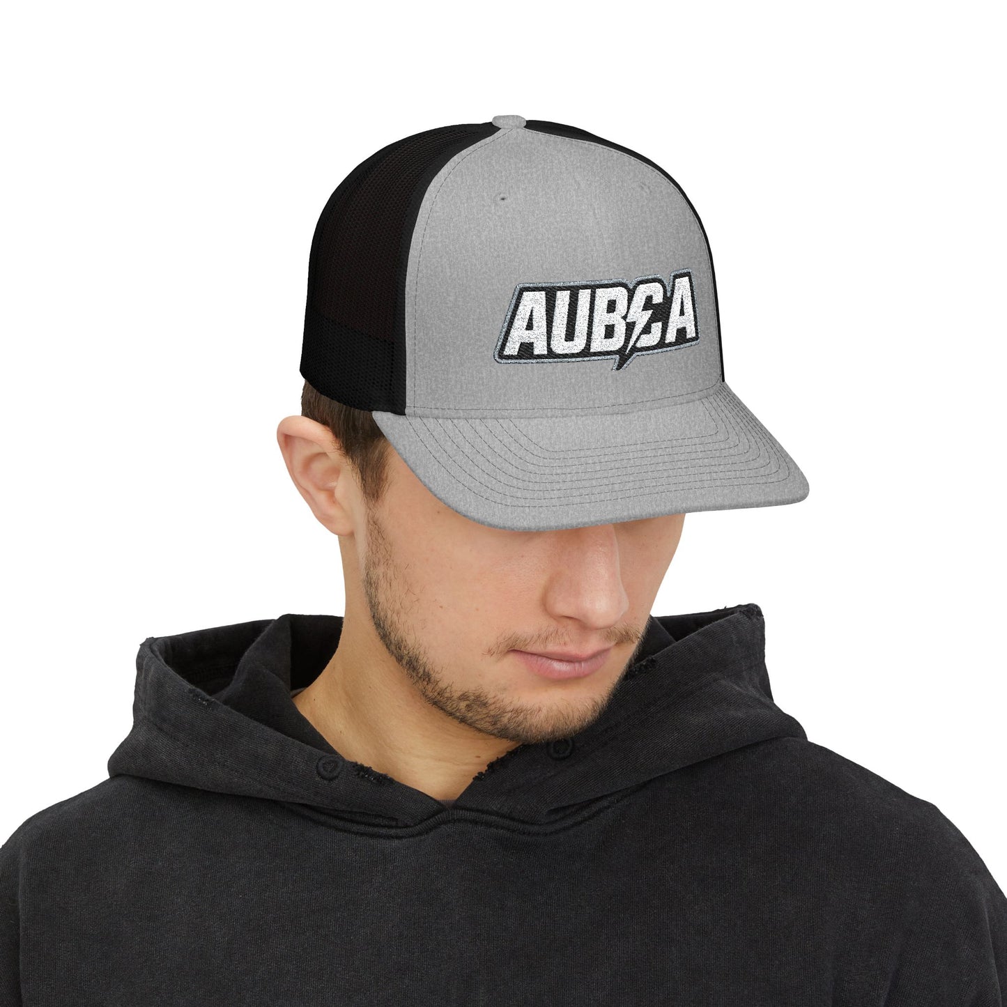 AUBCA Amped Up Richardson Embroidered Snapback Trucker Cap (Embroidery)