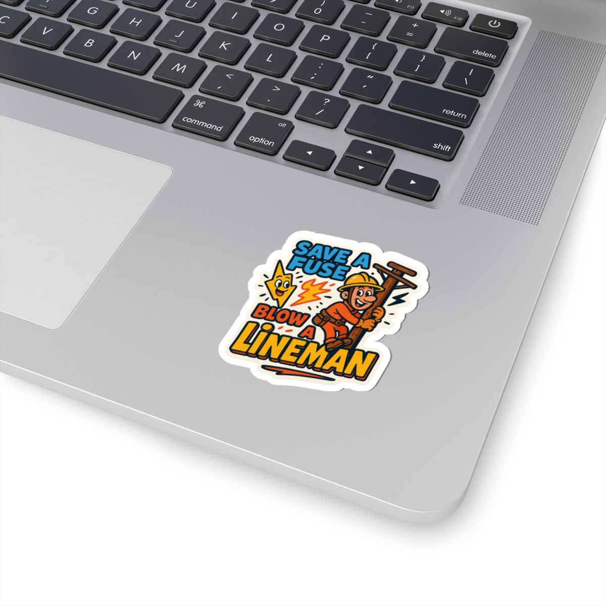 Save a Fuse Lineman Kiss-Cut Stickers - Fun and Durable Vinyl for Lineworkers & Electricians