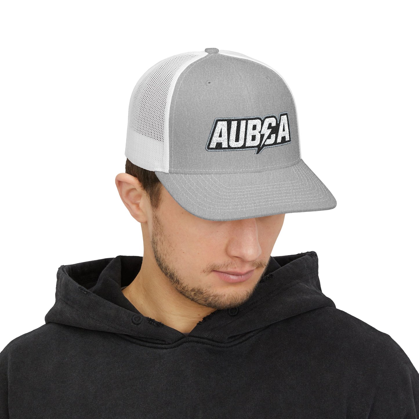 AUBCA Amped Up Richardson Embroidered Snapback Trucker Cap (Embroidery)