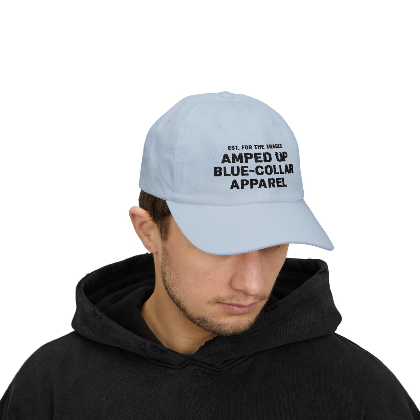 Amped Up Blue-Collar Dad Cap - Classic Trades Hat for Hardworking Individuals