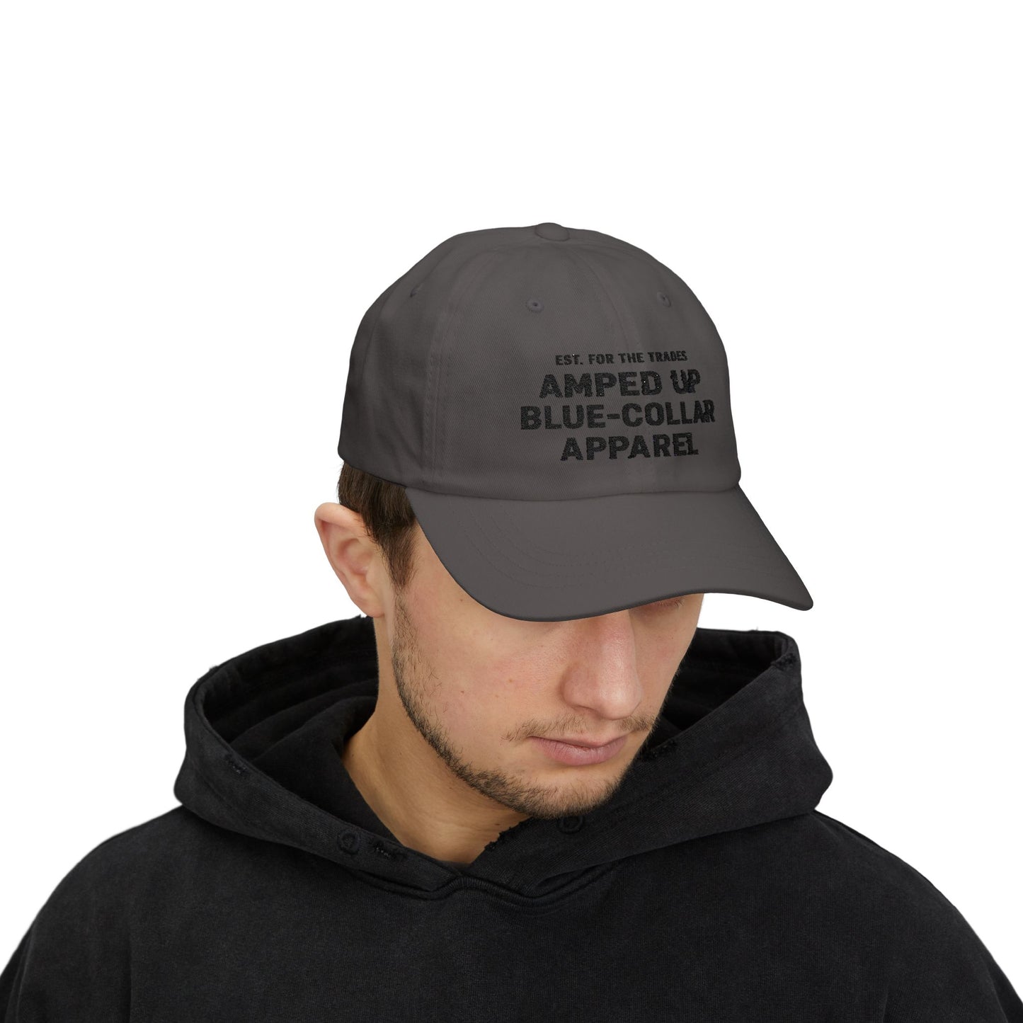 Amped Up Blue-Collar Dad Cap - Classic Trades Hat for Hardworking Individuals