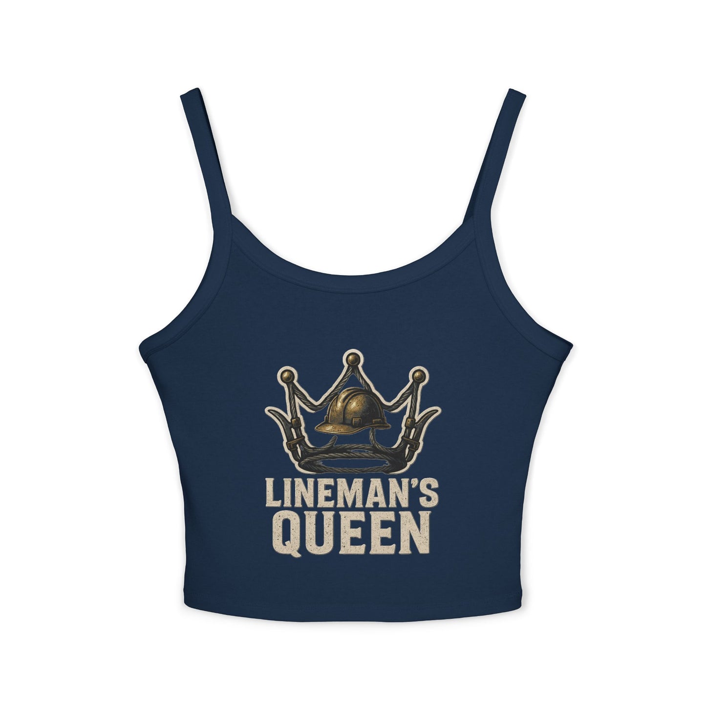 Lineman's Queen Spaghetti Strap Tank Top for Empowered Women