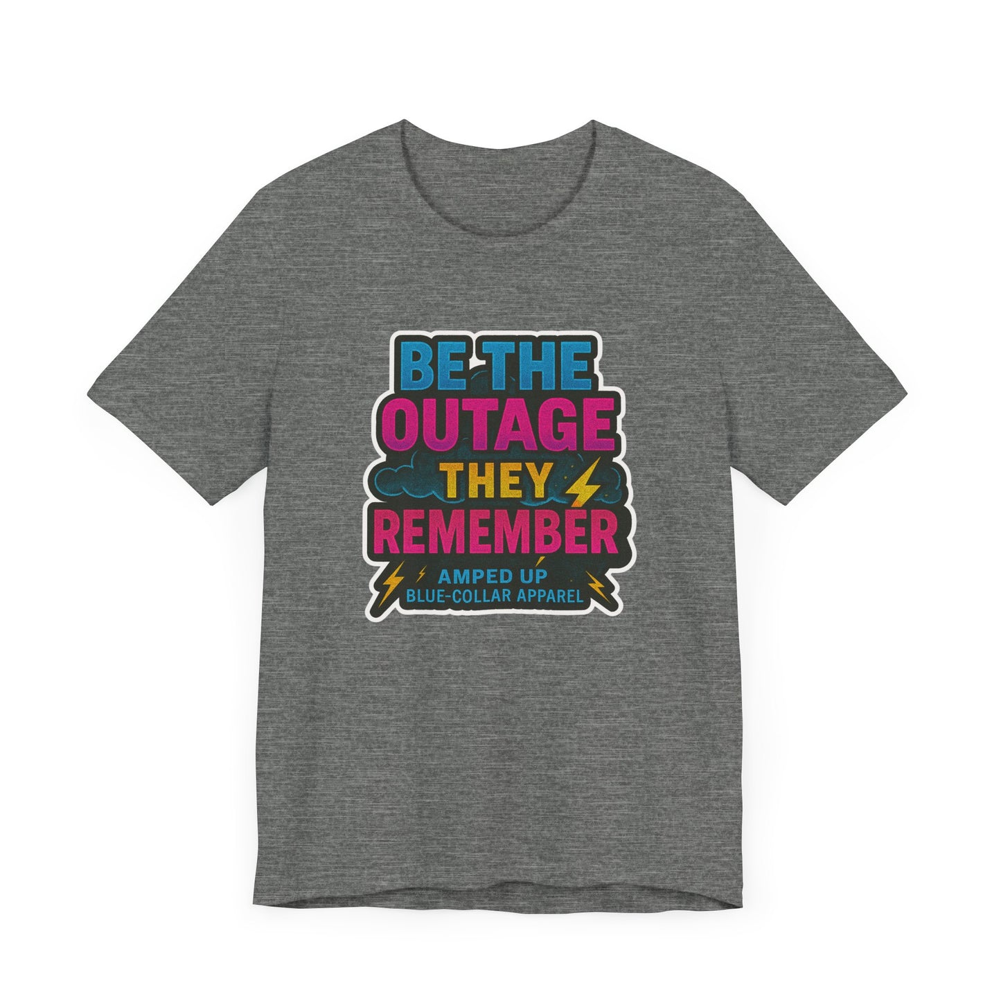 Amped Up Blue-Collar Unisex Jersey Tee - Perfect for Hard Workers