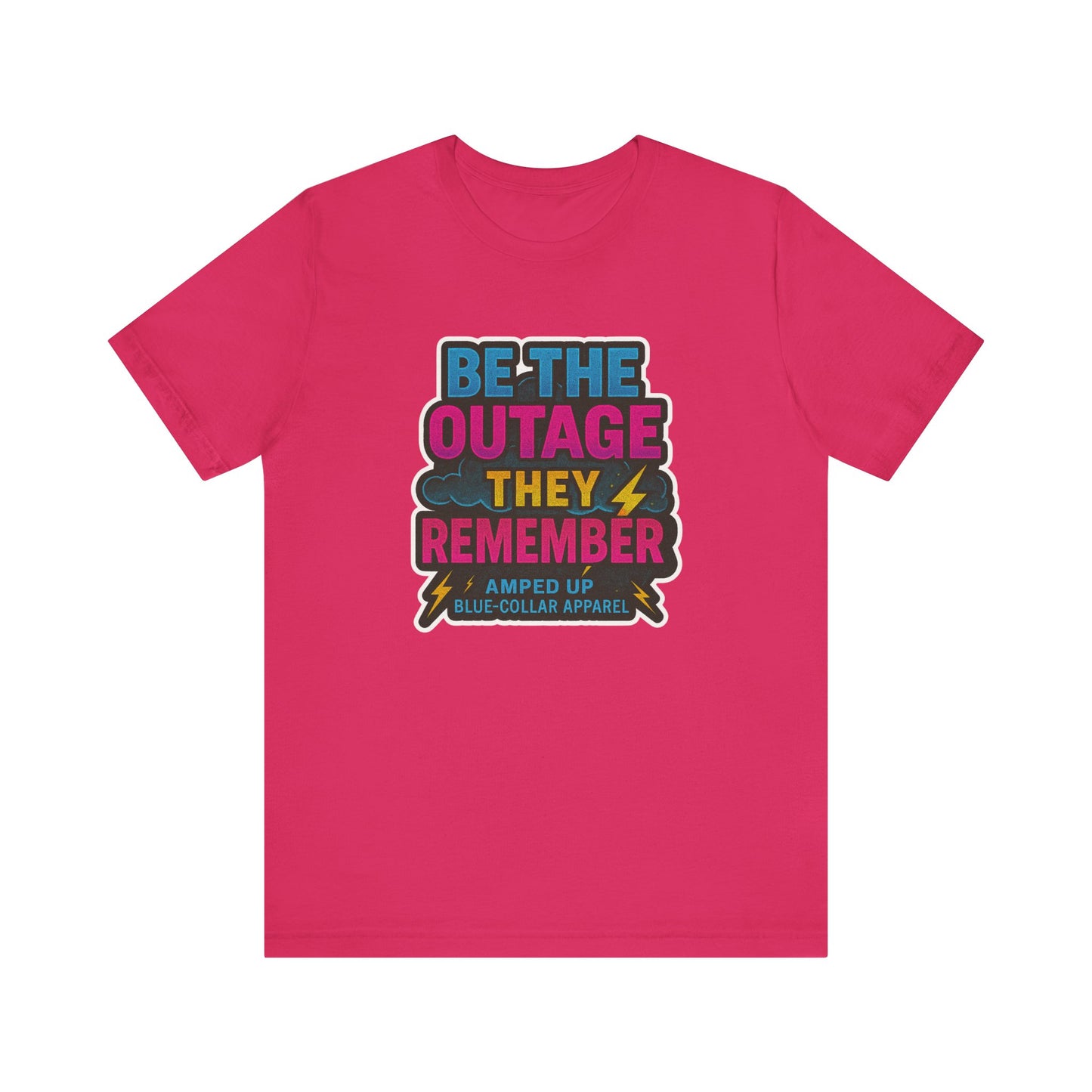 Amped Up Blue-Collar Unisex Jersey Tee - Perfect for Hard Workers