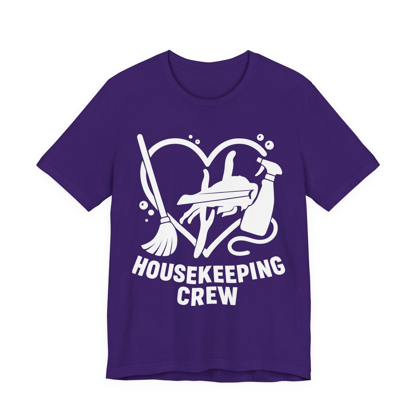 Buffalo Bills Housekeeping Crew Short Sleeve Tee - Love for Cleaners, Gift for Maids, Cleaning Team Shirt, Housekeeper Apparel, Funny Home Worker Tee