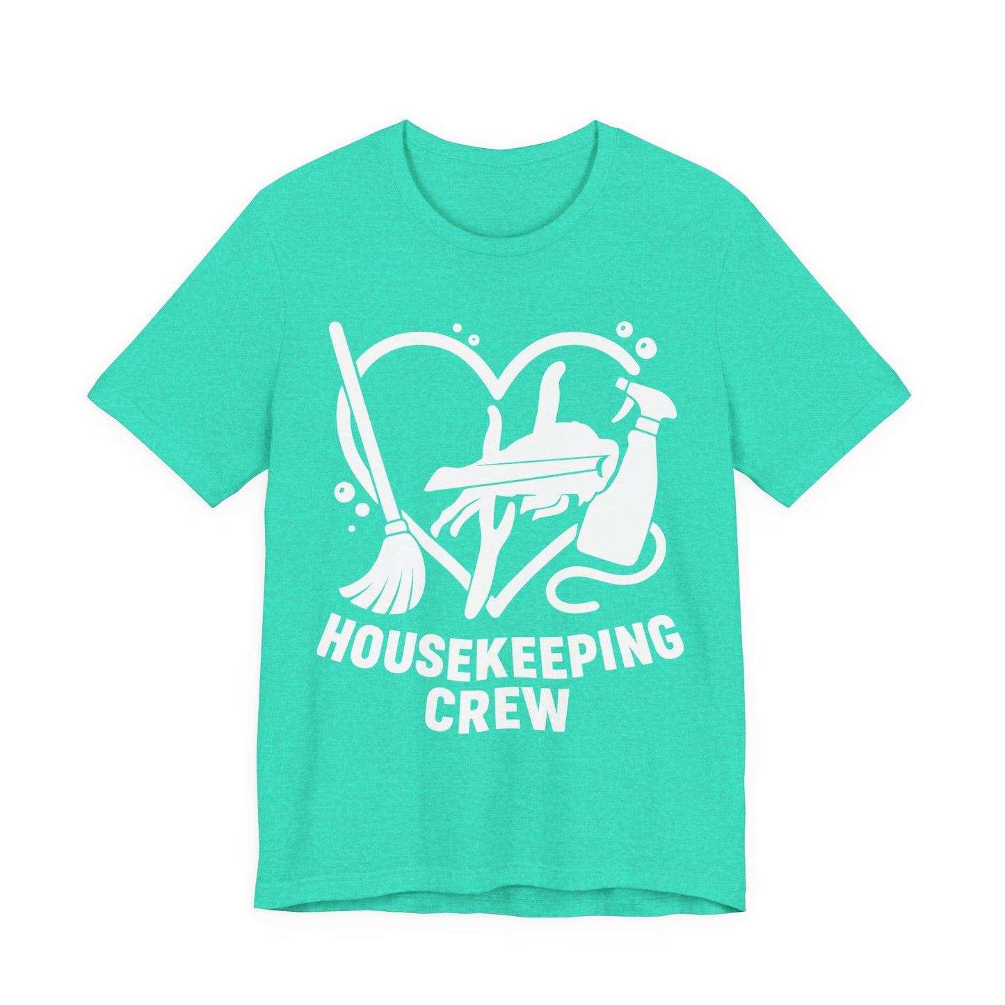 Buffalo Bills Housekeeping Crew Short Sleeve Tee - Love for Cleaners, Gift for Maids, Cleaning Team Shirt, Housekeeper Apparel, Funny Home Worker Tee