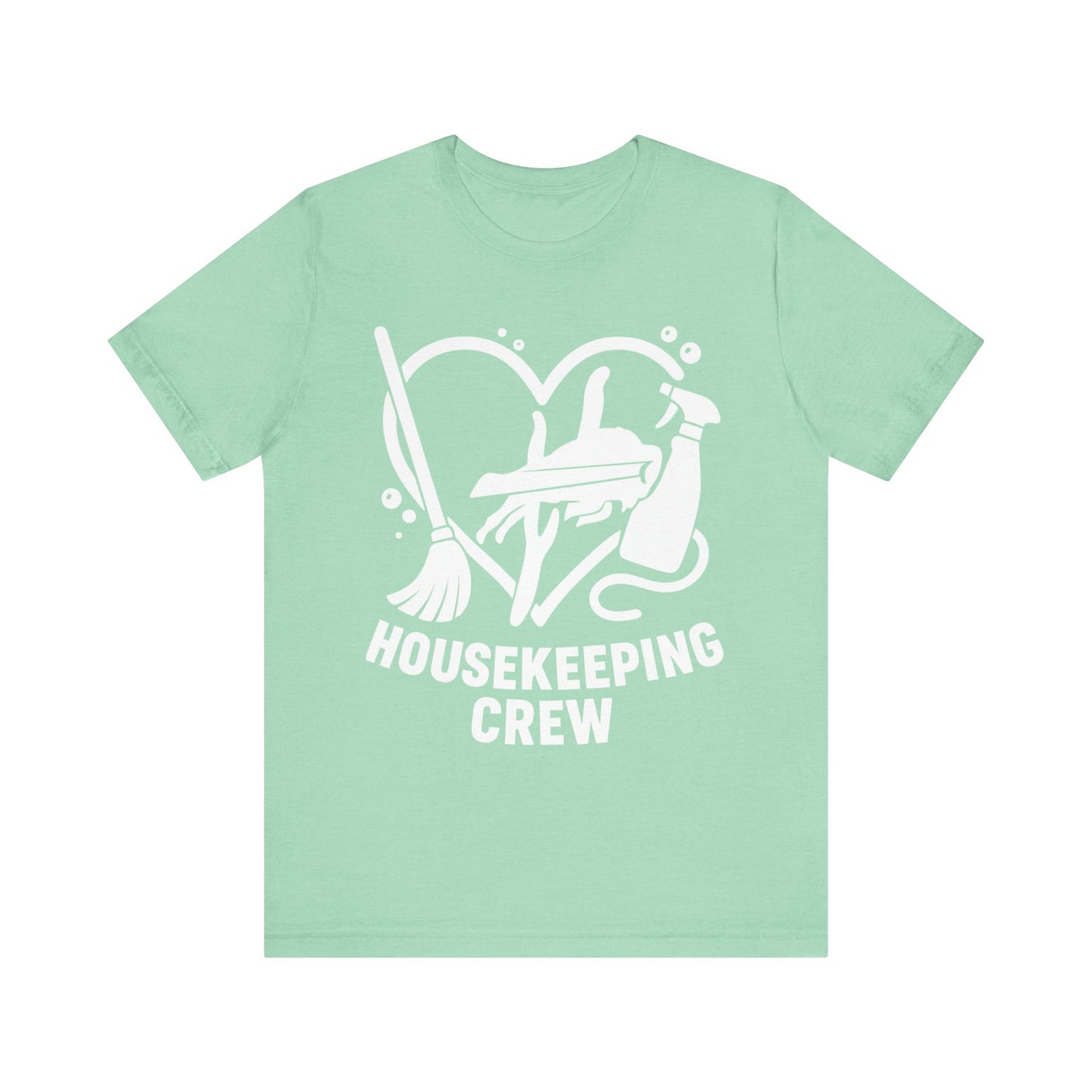 Buffalo Bills Housekeeping Crew Short Sleeve Tee - Love for Cleaners, Gift for Maids, Cleaning Team Shirt, Housekeeper Apparel, Funny Home Worker Tee