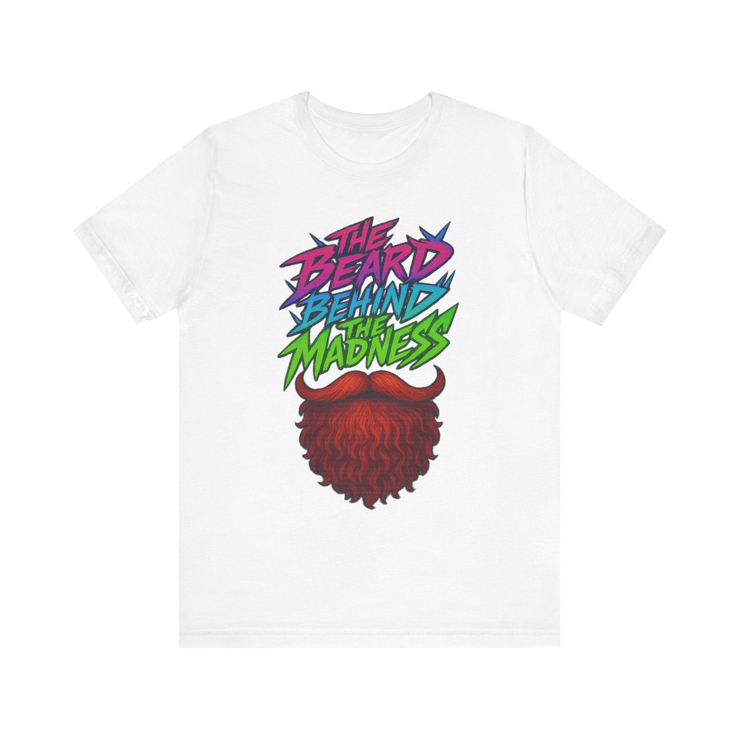 Beard Madness Tee, Unisex Graphic T-Shirt, Unique Gift for Bearded Friends, Fun Apparel for Parties, Vibrant Casual Wear