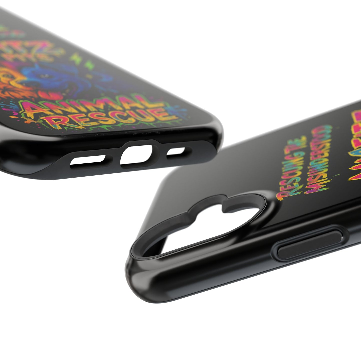 Misfits And Pits Animal Rescue Phone Case - Magnetic Tough Case, Dog Lovers, Pet Adoption, Gift for Animal Advocates, Eco-Friendly Design