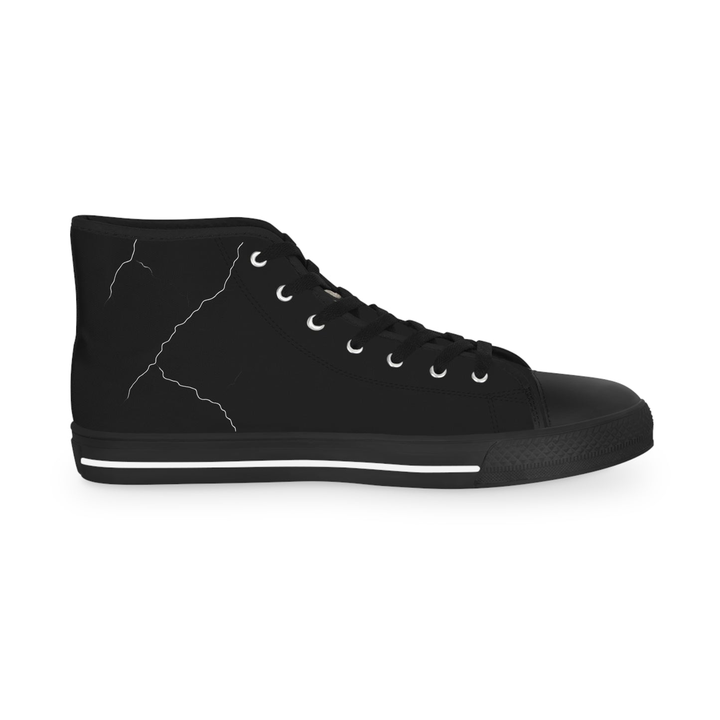 a play on you know what brand 😂Men's High Top Sneakers - Stylish Black Casual Footwear for Everyday Adventures