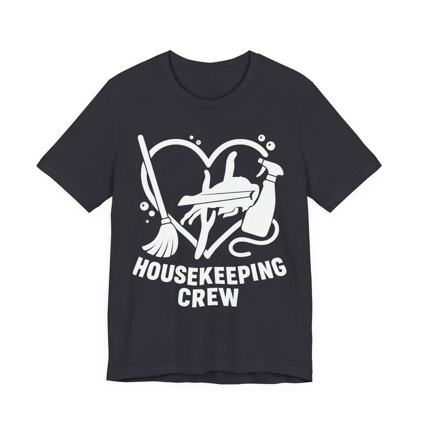 Buffalo Bills Housekeeping Crew Short Sleeve Tee - Love for Cleaners, Gift for Maids, Cleaning Team Shirt, Housekeeper Apparel, Funny Home Worker Tee