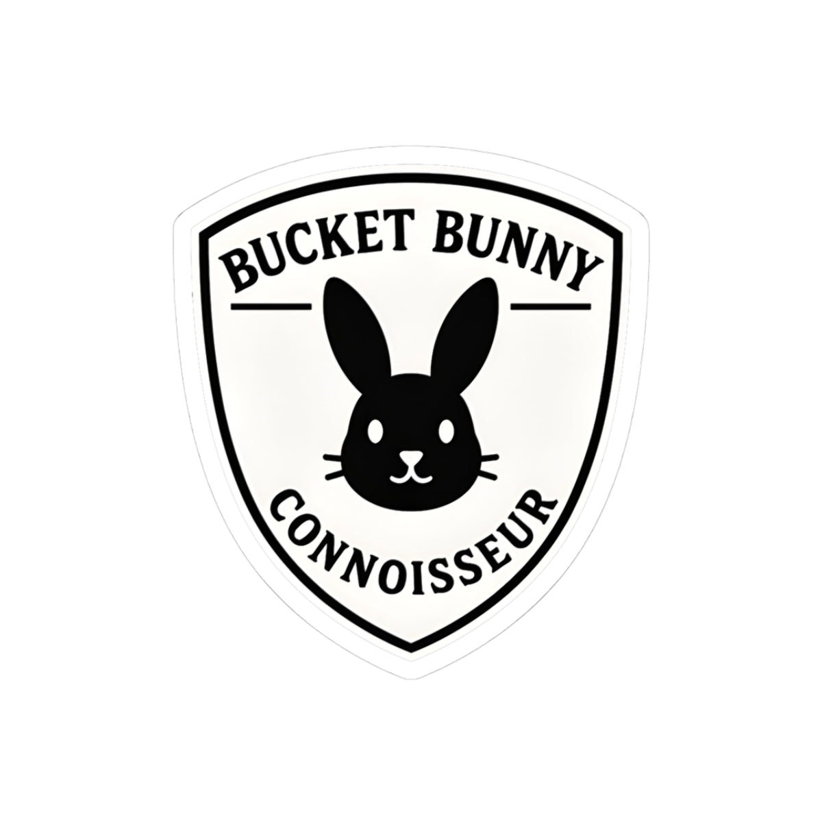 Bucket Bunny Connoisseur Stickers - Adorable Vinyl Decals for Bunny Lovers
