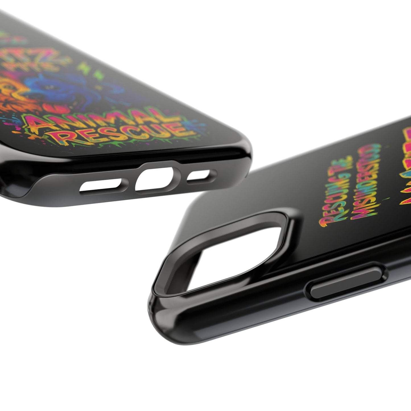 Misfits And Pits Animal Rescue Phone Case - Magnetic Tough Case, Dog Lovers, Pet Adoption, Gift for Animal Advocates, Eco-Friendly Design