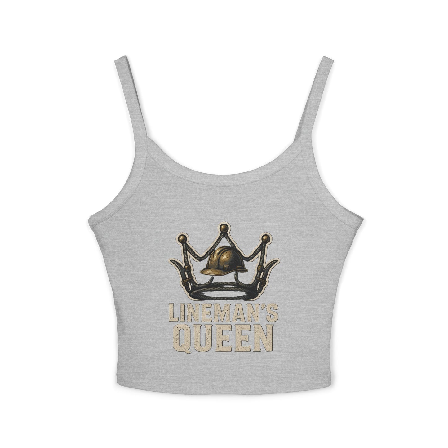 Lineman's Queen Spaghetti Strap Tank Top for Empowered Women