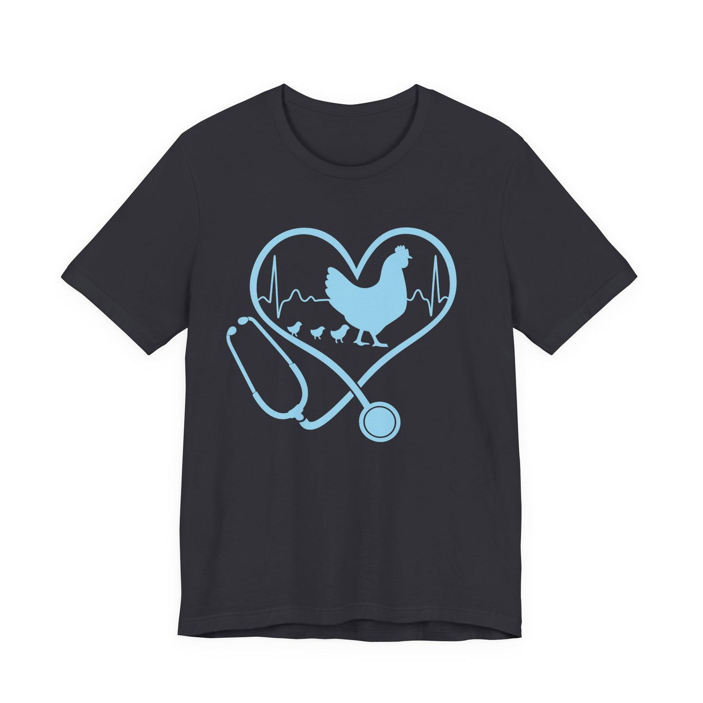 Chicken Love Healtcare Unisex Tee - Veterinary Humor, Animal Lover Gift, Farm Life Shirt, Unique Graphic Tee, Funny Animal Apparel