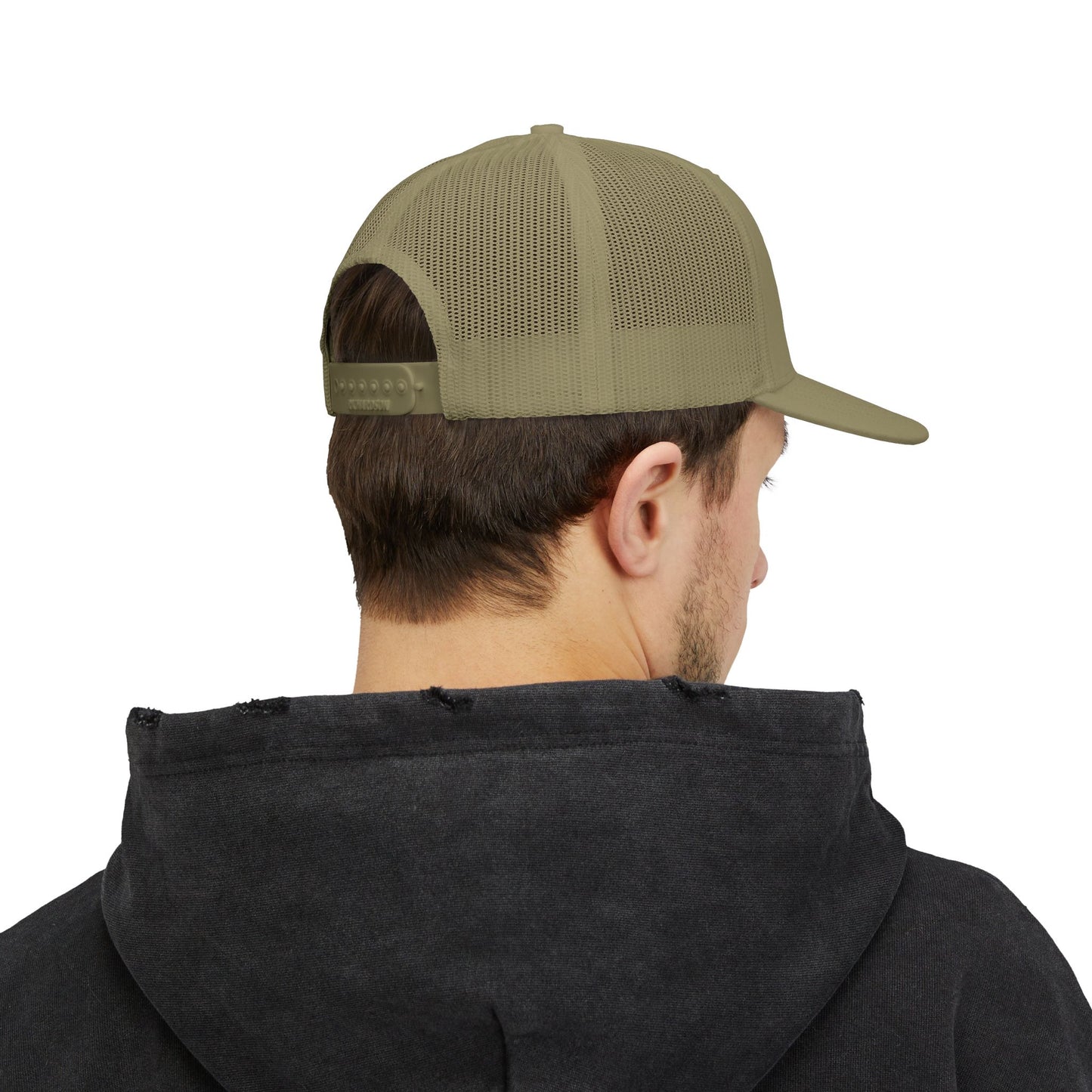 Lineman Delta Symbol Snapback Trucker Cap (Embroidery)