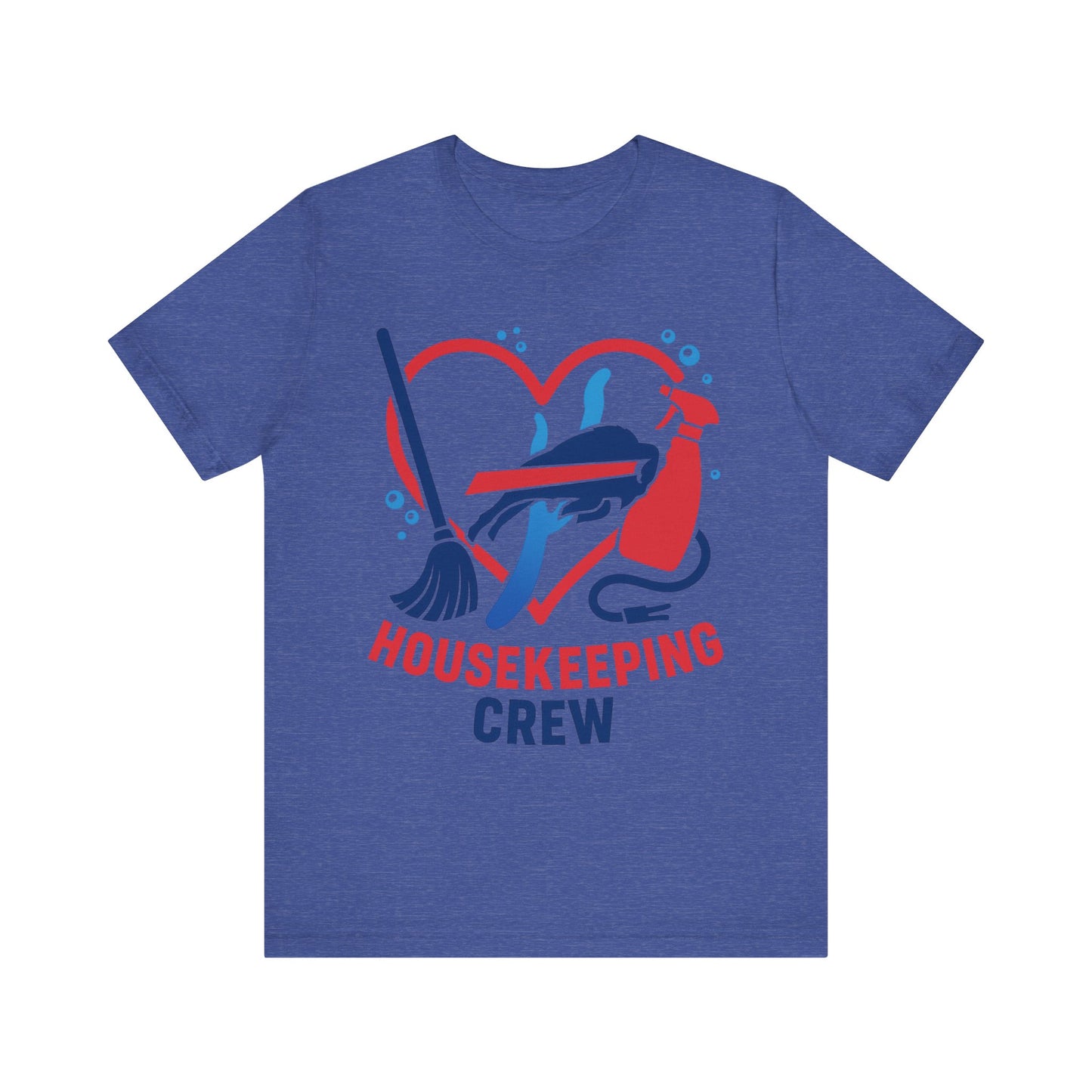 Buffalo Bills Housekeeping Crew Tee | Funny Cleaning Shirt, Gift for Housekeepers, Unisex Short Sleeve, Cleaning Staff Outfit, Home Care