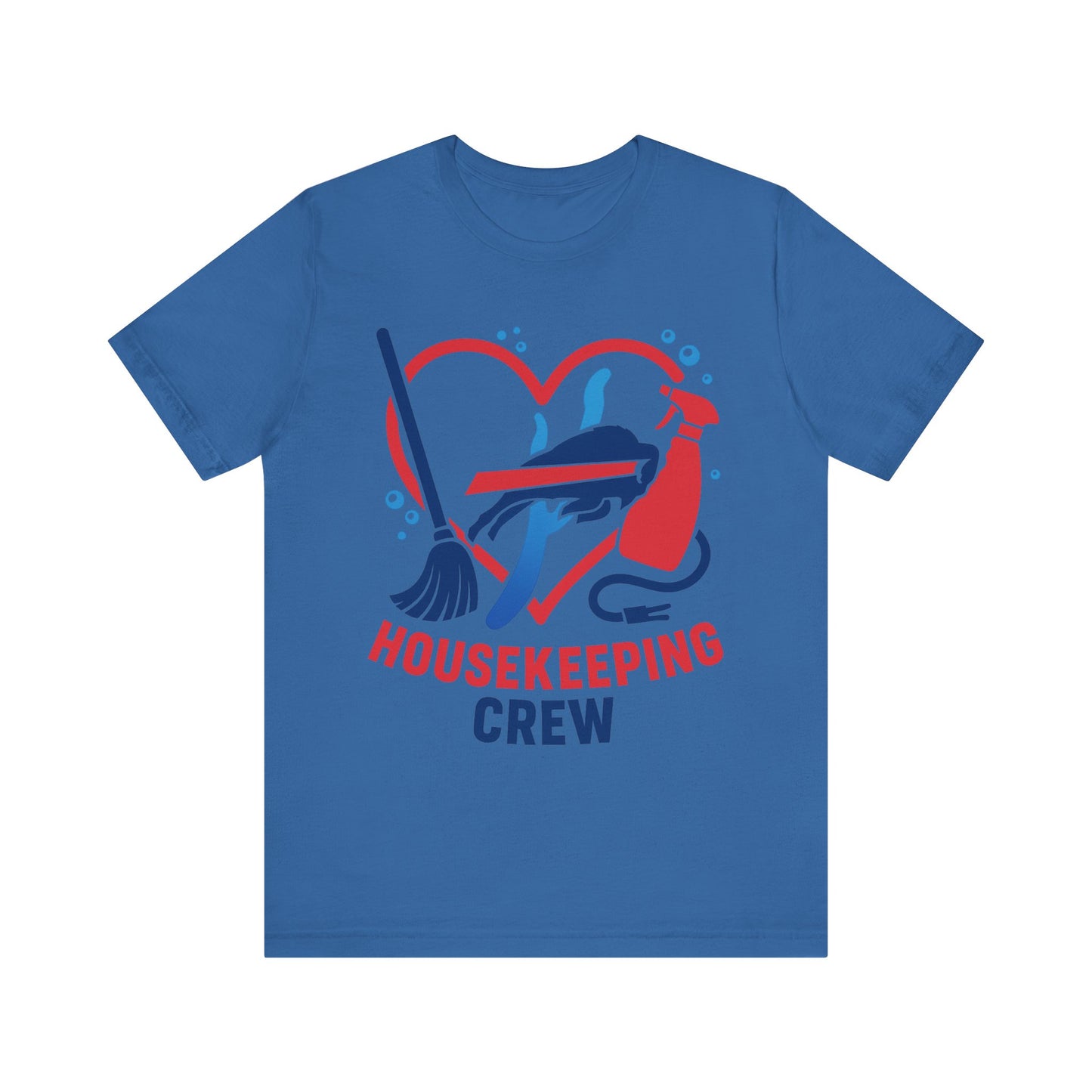 Buffalo Bills Housekeeping Crew Tee | Funny Cleaning Shirt, Gift for Housekeepers, Unisex Short Sleeve, Cleaning Staff Outfit, Home Care