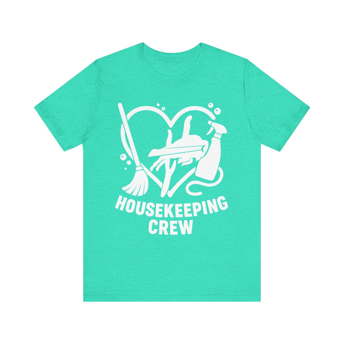 Buffalo Bills Housekeeping Crew Short Sleeve Tee - Love for Cleaners, Gift for Maids, Cleaning Team Shirt, Housekeeper Apparel, Funny Home Worker Tee