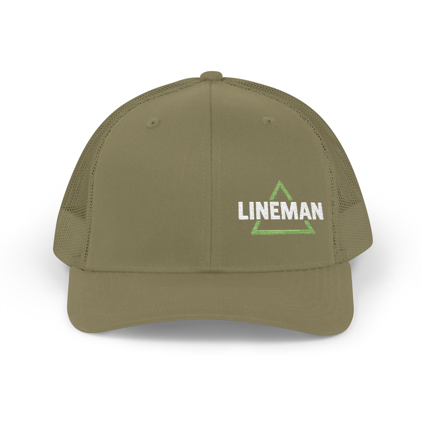 Lineman Delta Symbol Snapback Trucker Cap (Embroidery)
