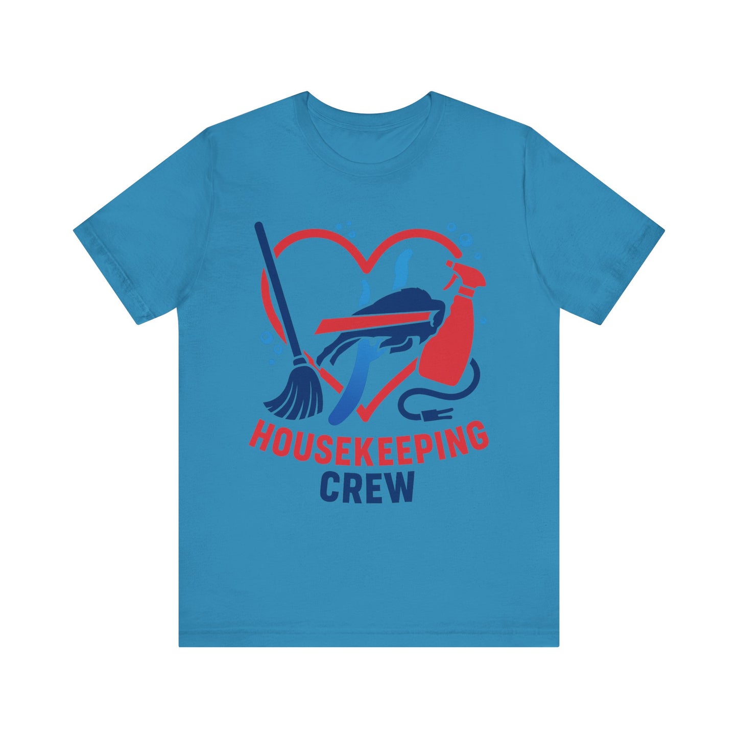 Buffalo Bills Housekeeping Crew Tee | Funny Cleaning Shirt, Gift for Housekeepers, Unisex Short Sleeve, Cleaning Staff Outfit, Home Care