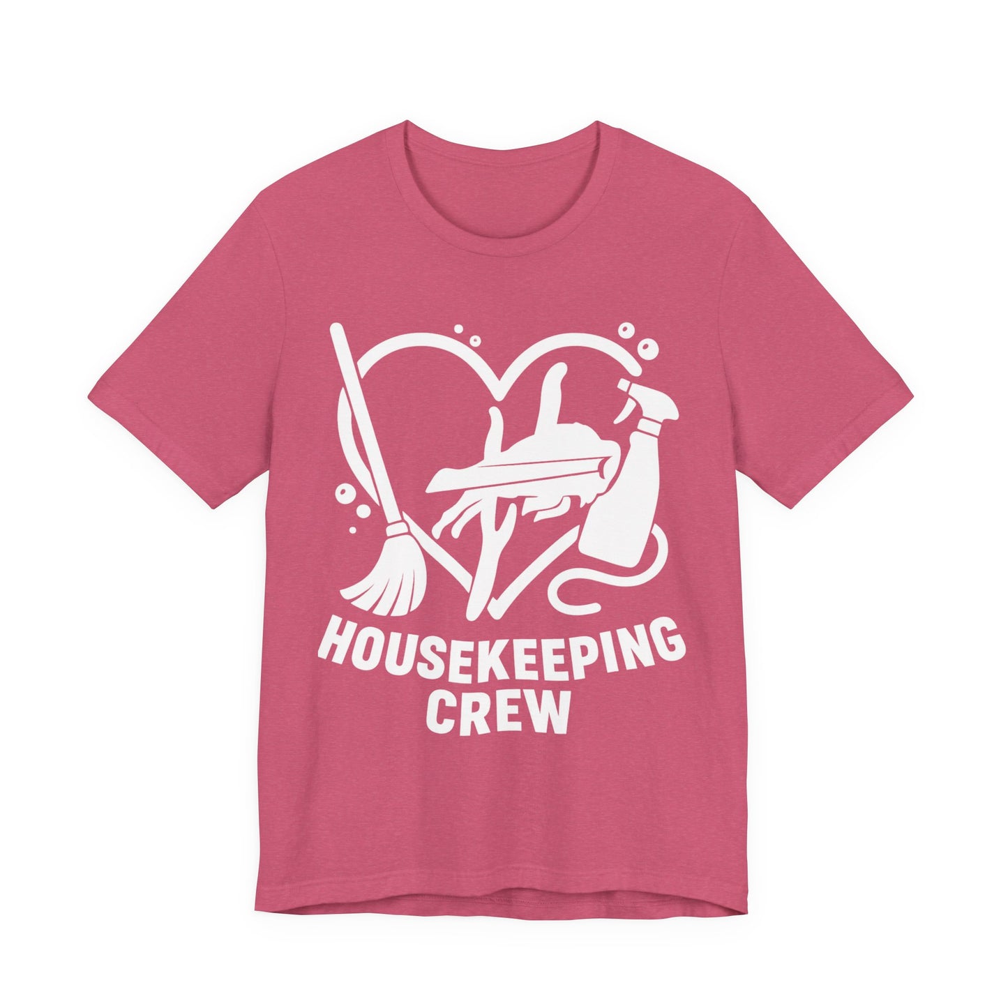 Buffalo Bills Housekeeping Crew Short Sleeve Tee - Love for Cleaners, Gift for Maids, Cleaning Team Shirt, Housekeeper Apparel, Funny Home Worker Tee