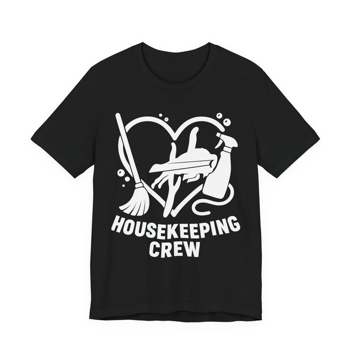 Buffalo Bills Housekeeping Crew Short Sleeve Tee - Love for Cleaners, Gift for Maids, Cleaning Team Shirt, Housekeeper Apparel, Funny Home Worker Tee