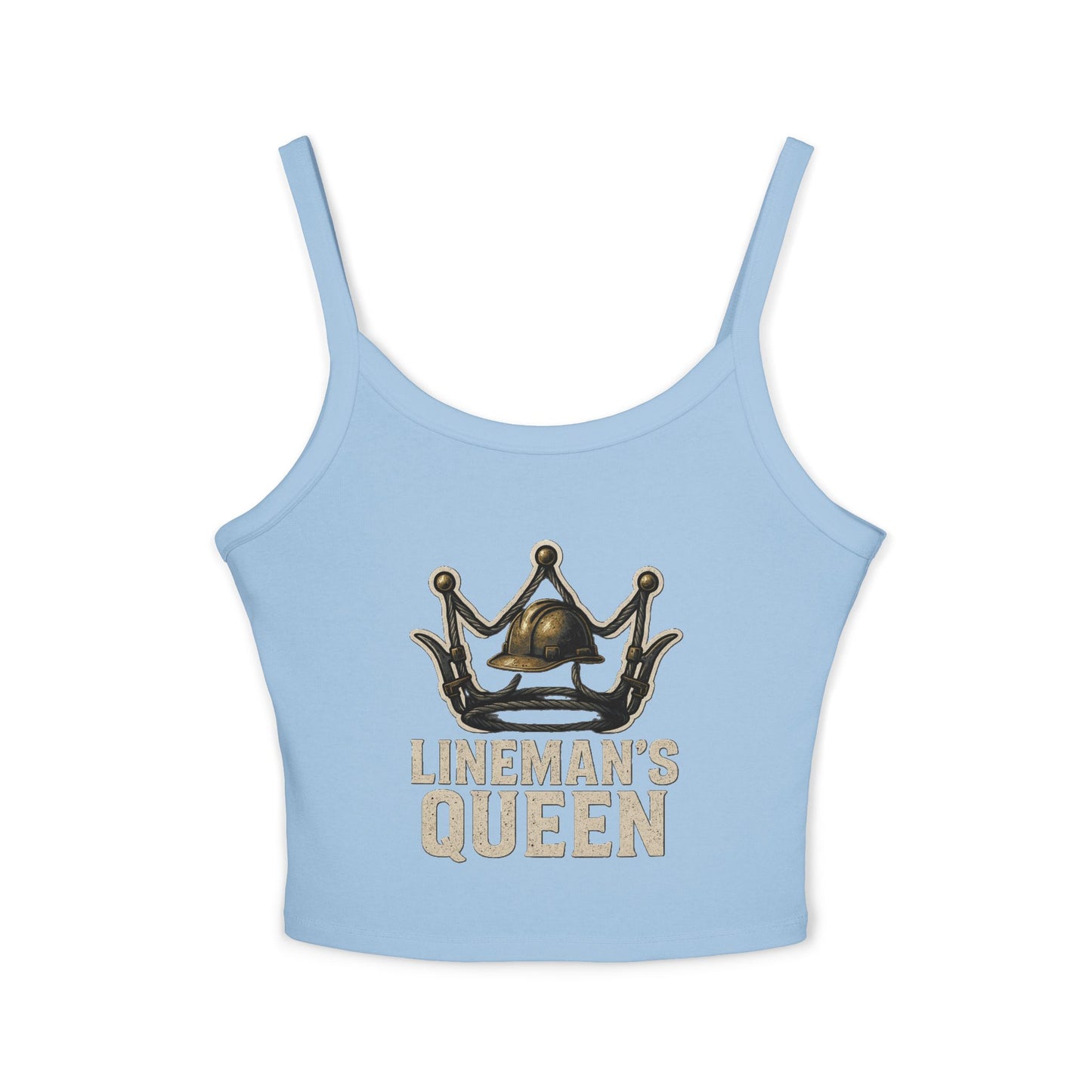 Lineman's Queen Spaghetti Strap Tank Top for Empowered Women