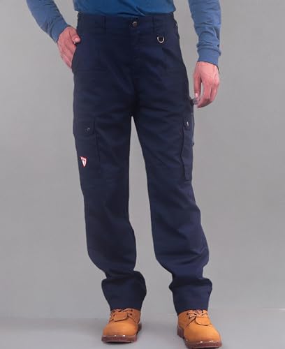 TICOMELA FR Pants for Men Flame Resistant Pants 7.5oz Lightweight (9 Pockets) Multi-Pocket Pants