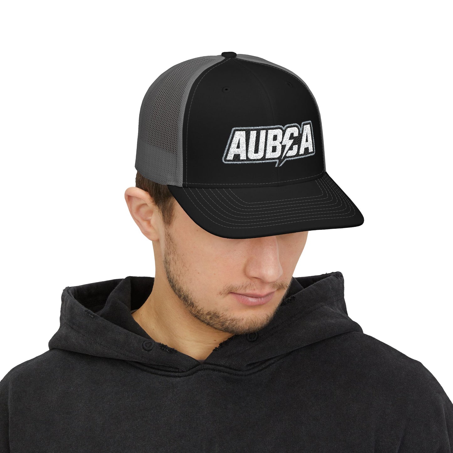 AUBCA Amped Up Richardson Embroidered Snapback Trucker Cap (Embroidery)