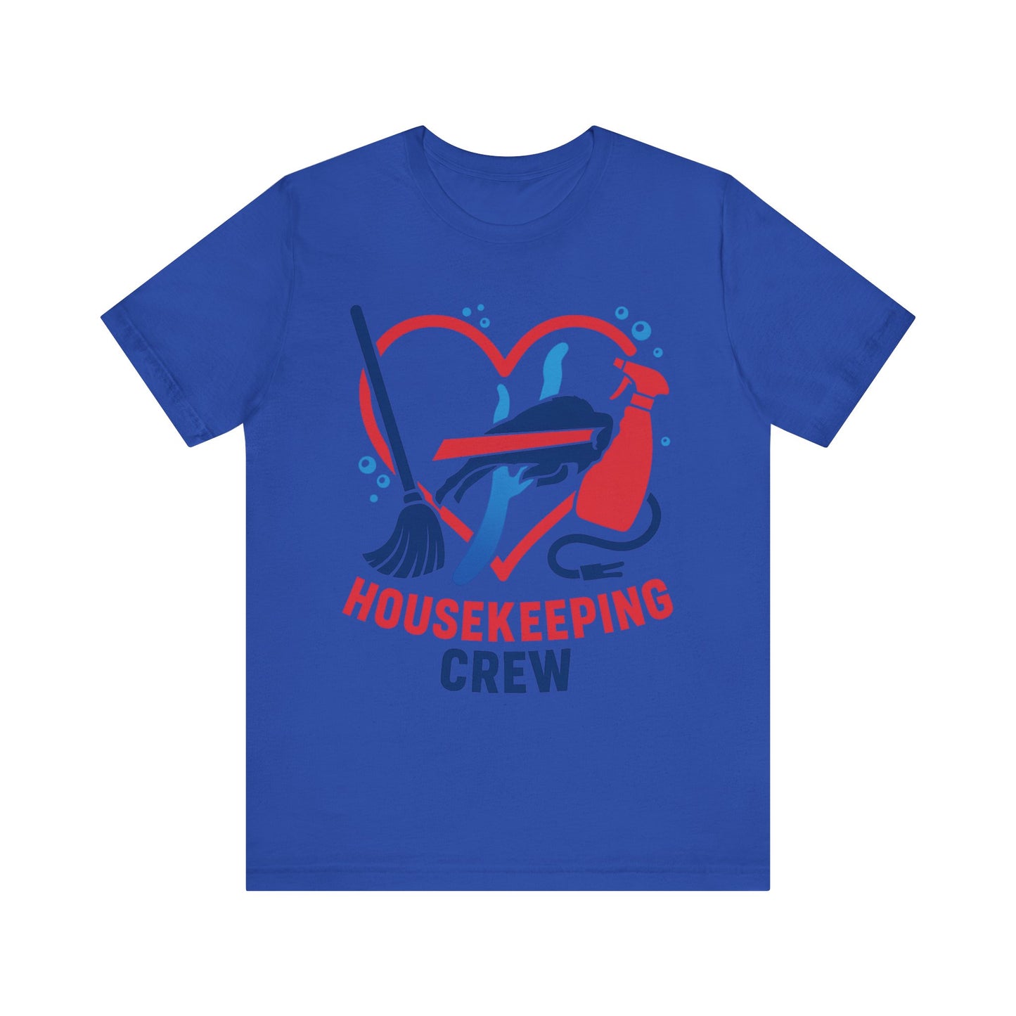 Buffalo Bills Housekeeping Crew Tee | Funny Cleaning Shirt, Gift for Housekeepers, Unisex Short Sleeve, Cleaning Staff Outfit, Home Care