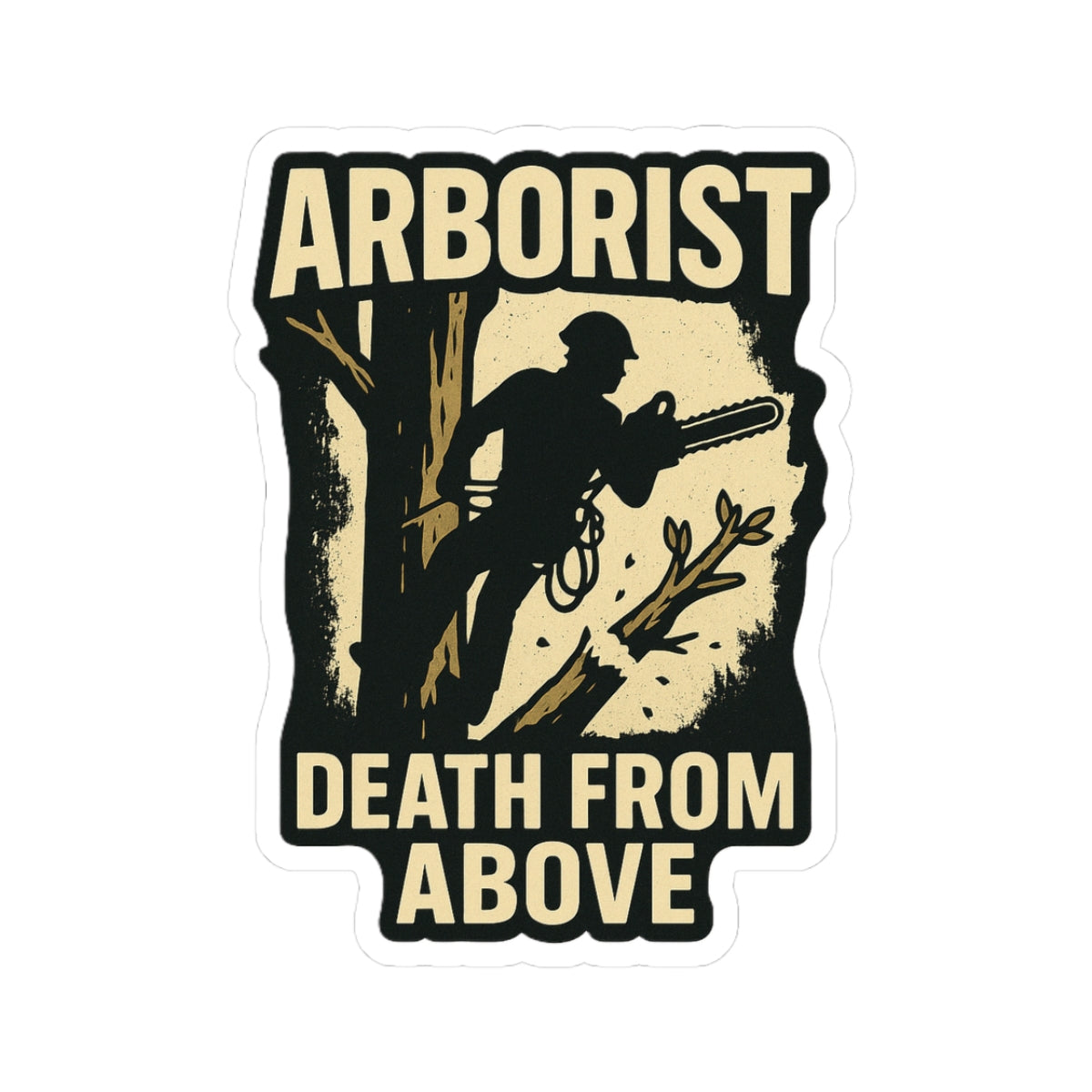 Arborist Kiss-Cut Stickers - 'Death From Above'