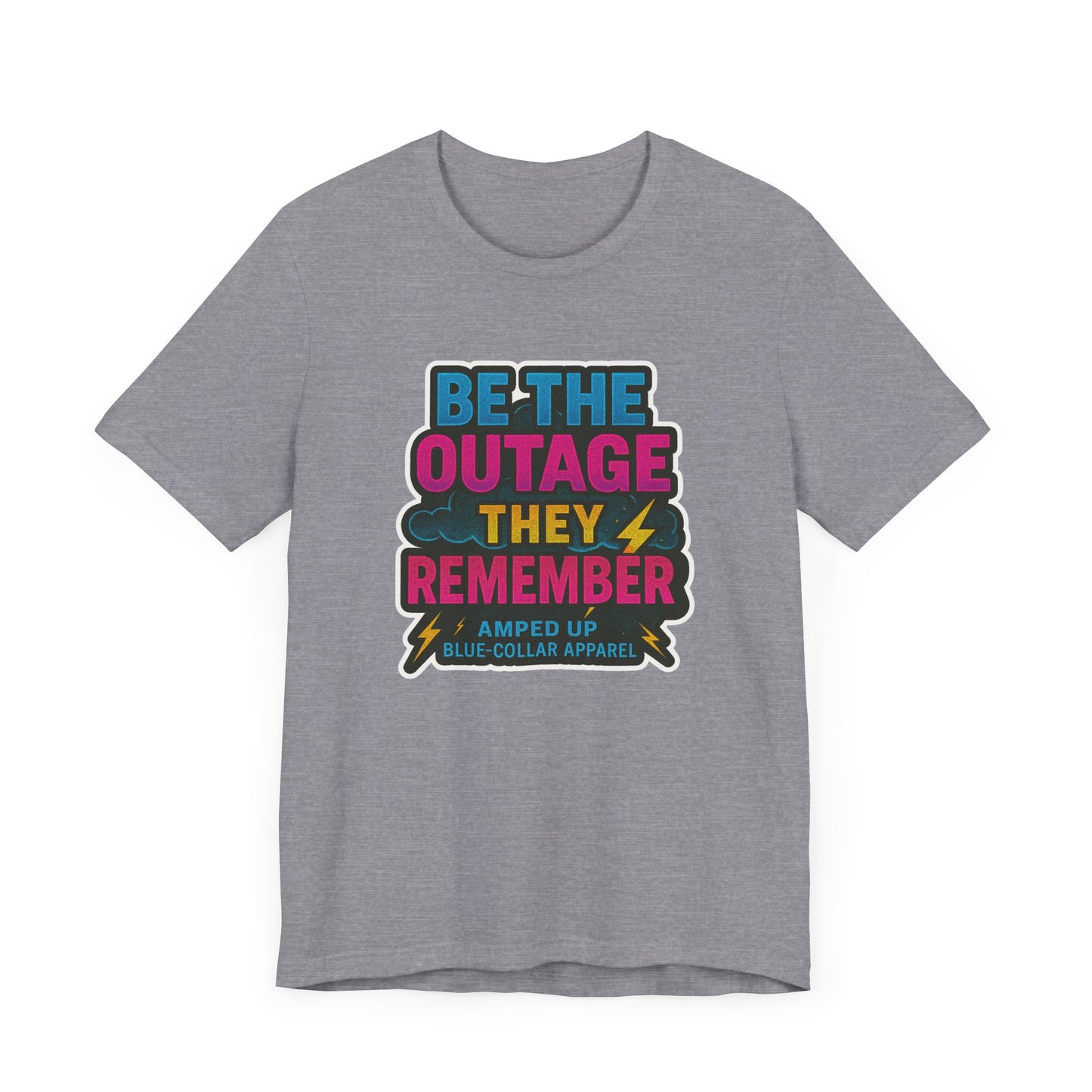 Amped Up Blue-Collar Unisex Jersey Tee - Perfect for Hard Workers