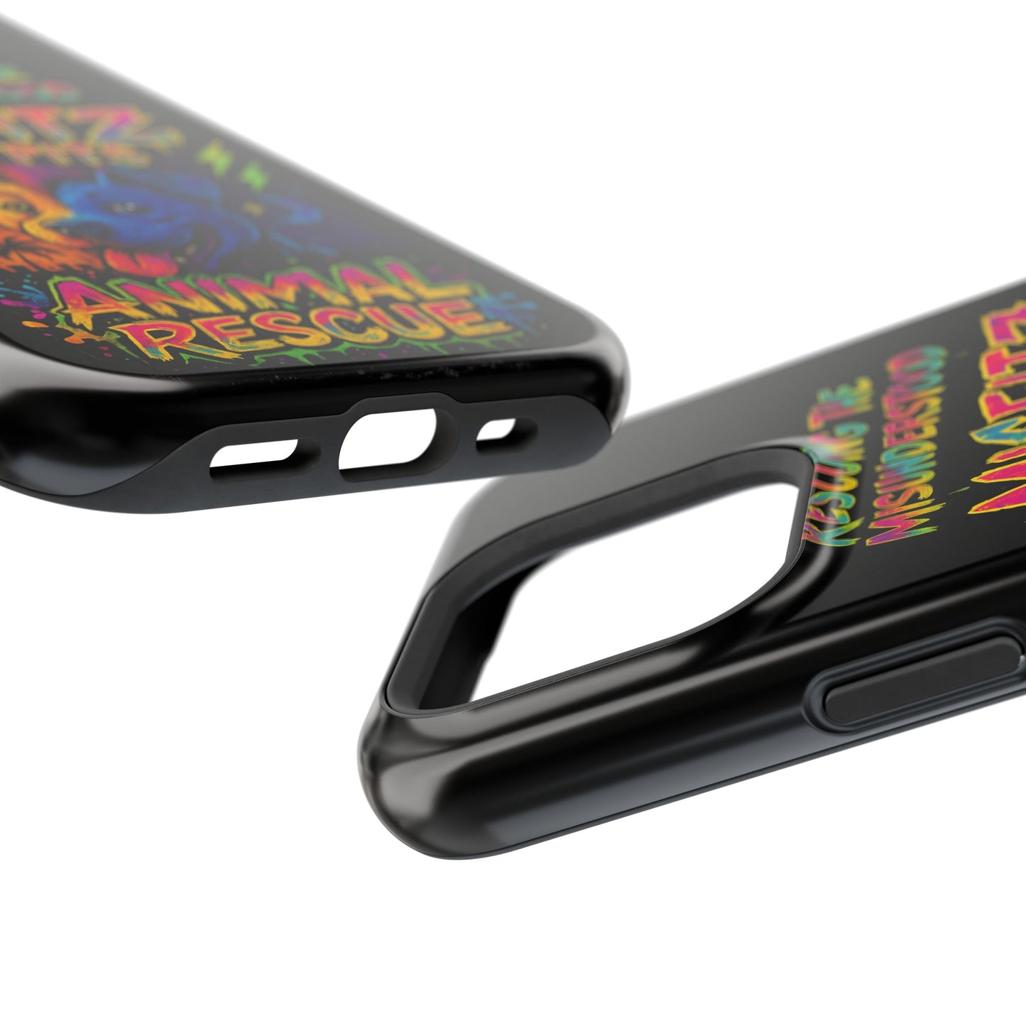 Misfits And Pits Animal Rescue Phone Case - Magnetic Tough Case, Dog Lovers, Pet Adoption, Gift for Animal Advocates, Eco-Friendly Design