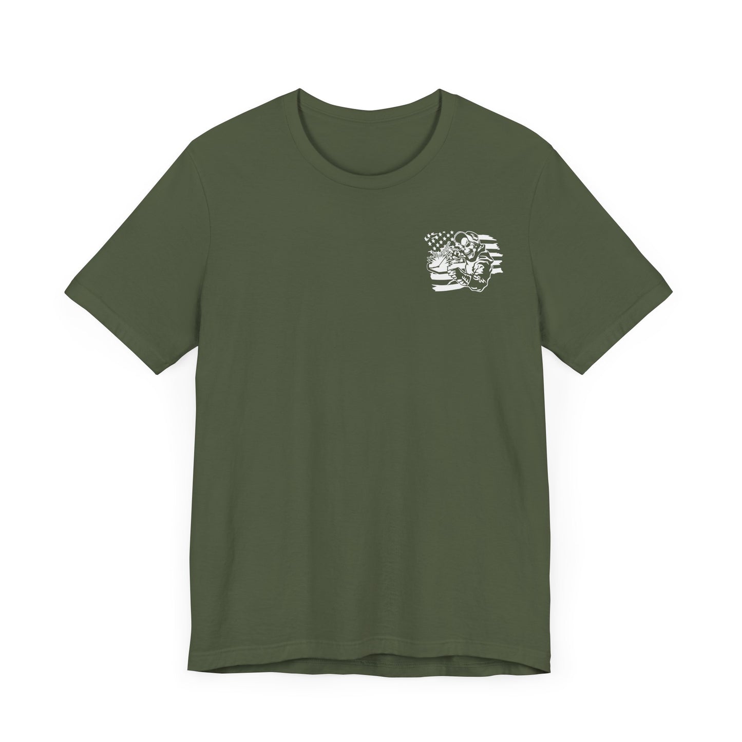 Amped Up “Welder’s Flag” Shirt – Forged in Fire, Built for the Brave