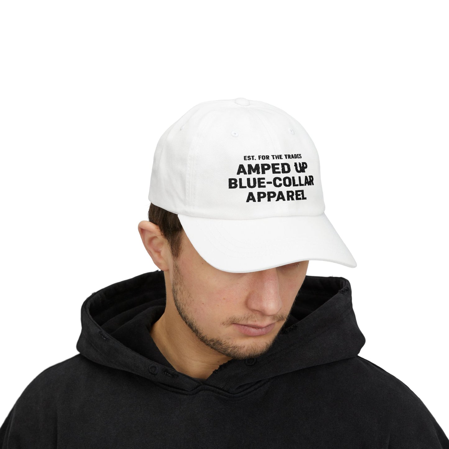 Amped Up Blue-Collar Dad Cap - Classic Trades Hat for Hardworking Individuals