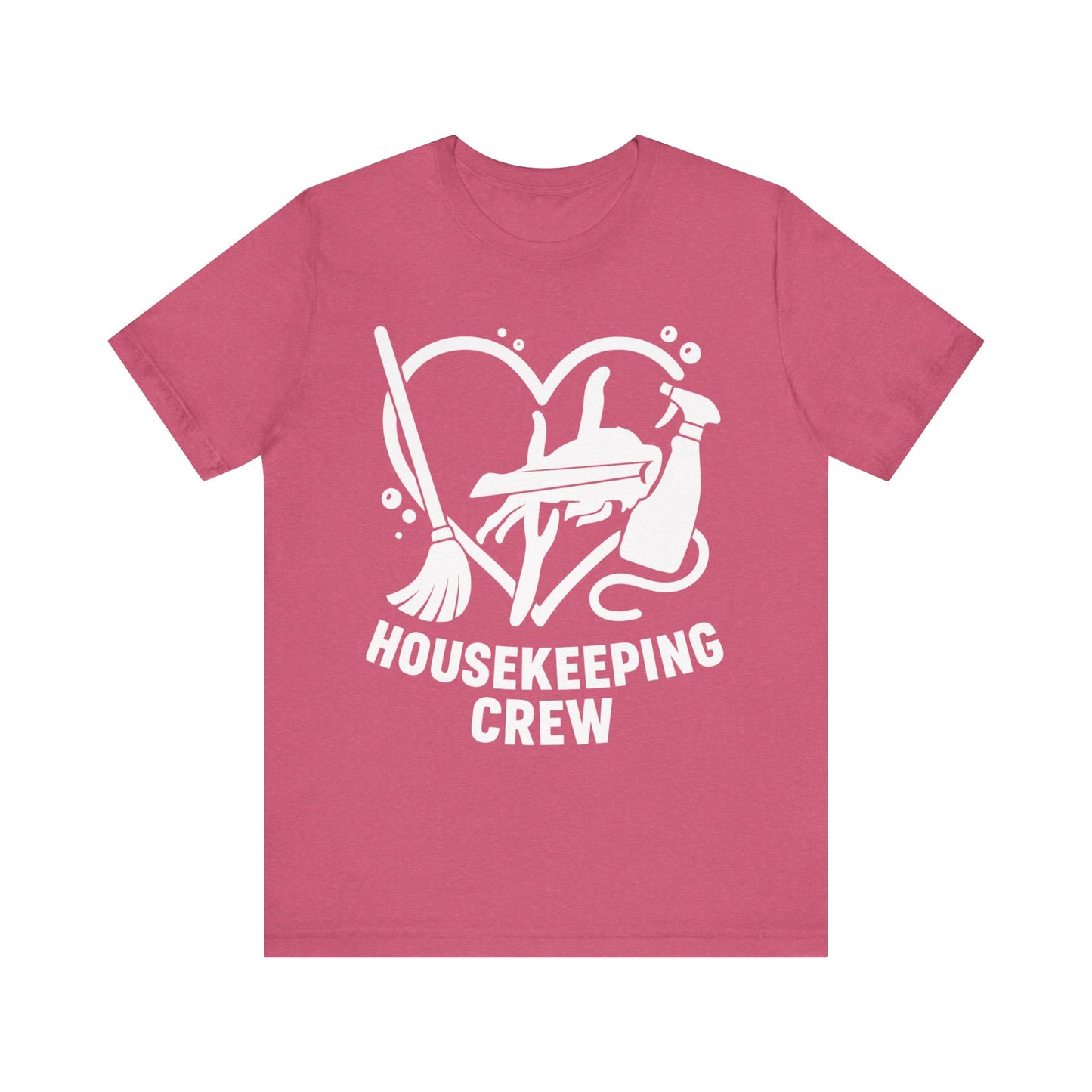Buffalo Bills Housekeeping Crew Short Sleeve Tee - Love for Cleaners, Gift for Maids, Cleaning Team Shirt, Housekeeper Apparel, Funny Home Worker Tee