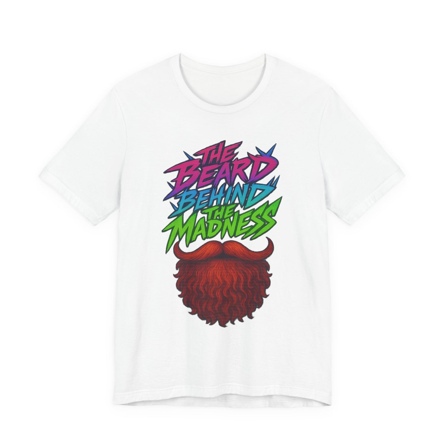 Beard Madness Tee, Unisex Graphic T-Shirt, Unique Gift for Bearded Friends, Fun Apparel for Parties, Vibrant Casual Wear