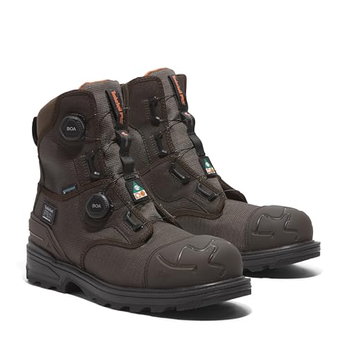 Timberland PRO Men's Magnitude Boa 8 Inch Composite Safety Toe Waterproof Puncture Resistant Industrial Work Boot
