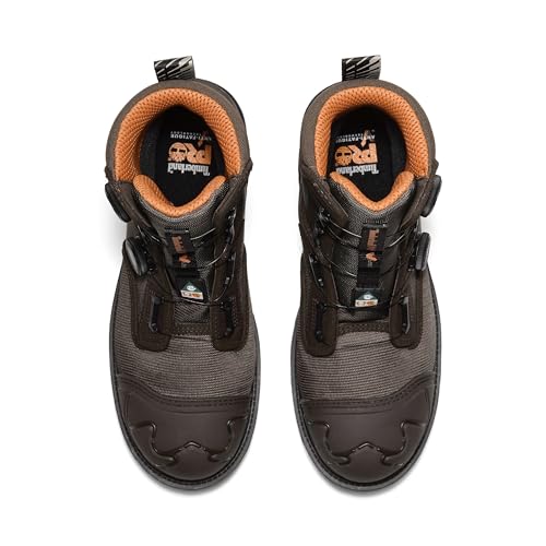 Timberland PRO Men's Magnitude Boa 8 Inch Composite Safety Toe Waterproof Puncture Resistant Industrial Work Boot