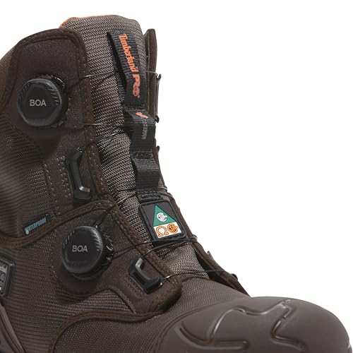 Timberland PRO Men's Magnitude Boa 8 Inch Composite Safety Toe Waterproof Puncture Resistant Industrial Work Boot