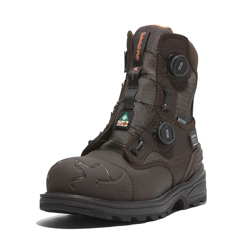 Timberland PRO Men's Magnitude Boa 8 Inch Composite Safety Toe Waterproof Puncture Resistant Industrial Work Boot
