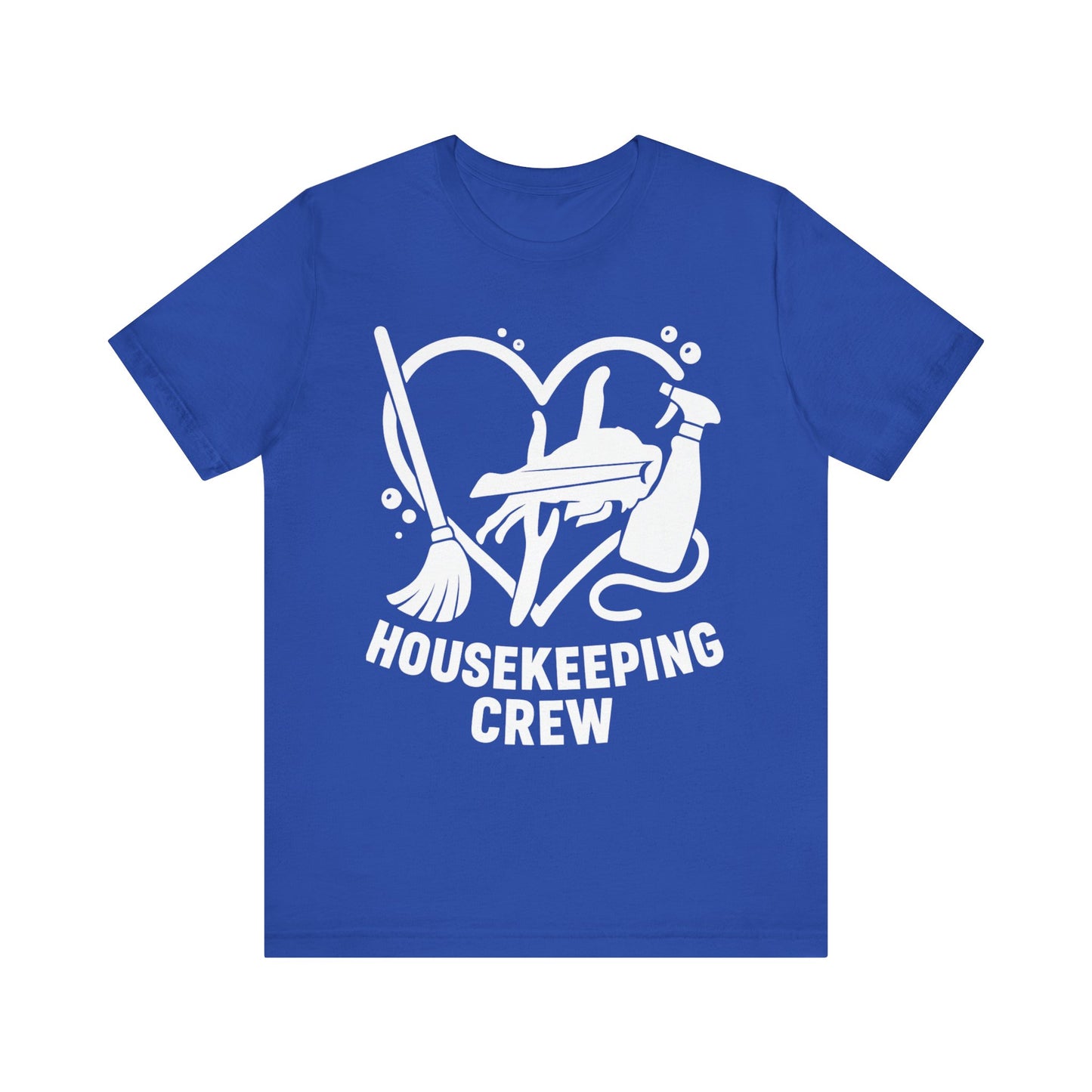 Buffalo Bills Housekeeping Crew Short Sleeve Tee - Love for Cleaners, Gift for Maids, Cleaning Team Shirt, Housekeeper Apparel, Funny Home Worker Tee
