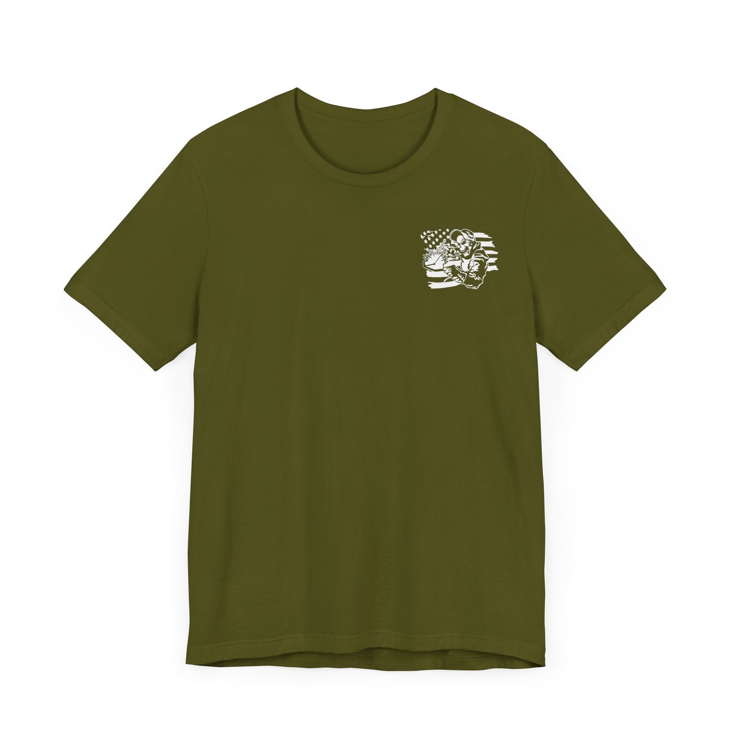 Amped Up “Welder’s Flag” Shirt – Forged in Fire, Built for the Brave