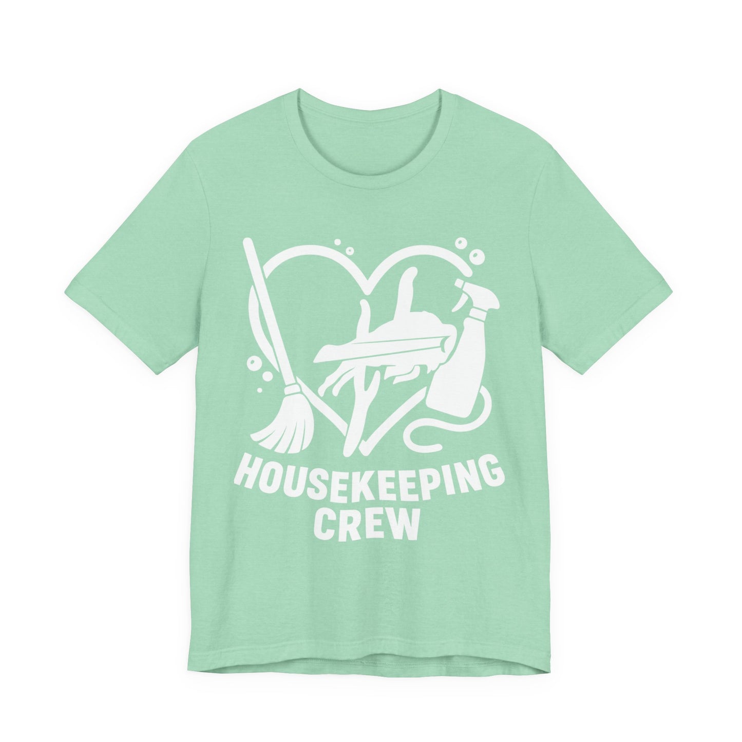 Buffalo Bills Housekeeping Crew Short Sleeve Tee - Love for Cleaners, Gift for Maids, Cleaning Team Shirt, Housekeeper Apparel, Funny Home Worker Tee