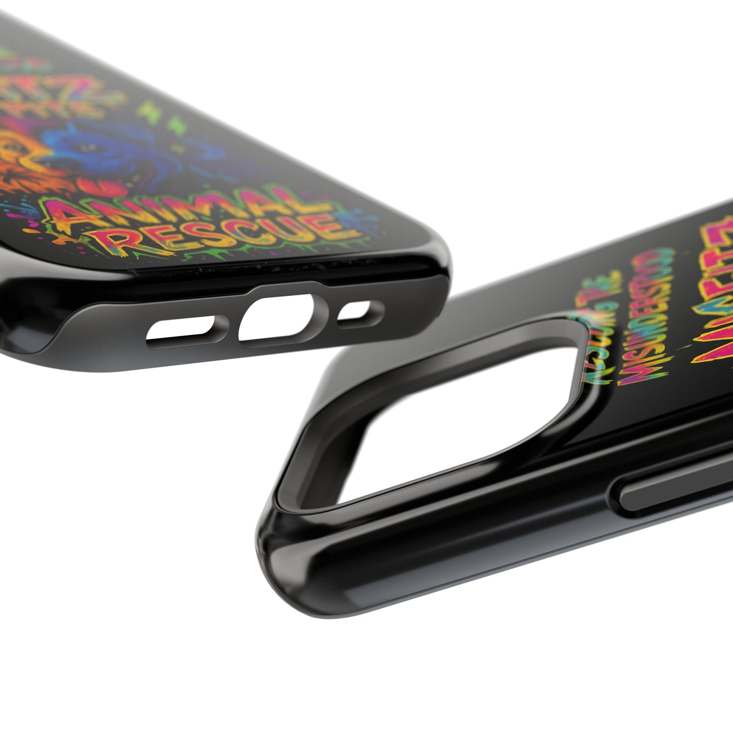 Misfits And Pits Animal Rescue Phone Case - Magnetic Tough Case, Dog Lovers, Pet Adoption, Gift for Animal Advocates, Eco-Friendly Design